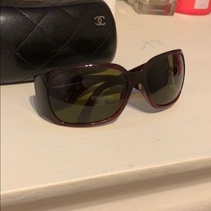 Authentic Chanel sunglasses with case
